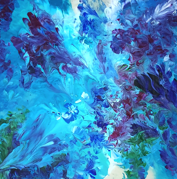 Blue Green Vapor Foliage
