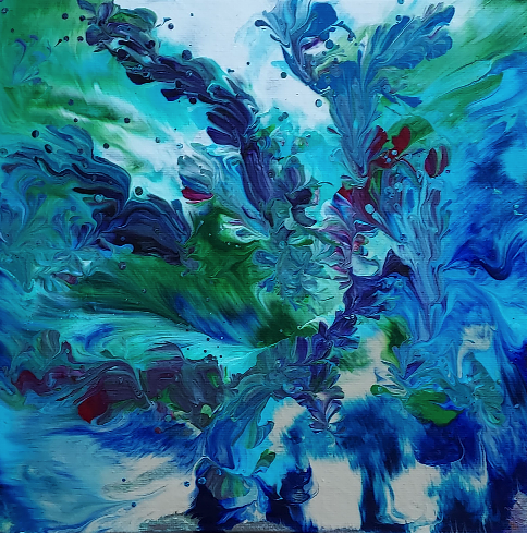 Sea Fronds Aqua 02